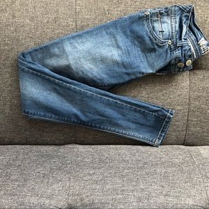 Wallflower dark wash skinny jean leggings-0